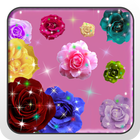 Glitter Roses on Screen App icône