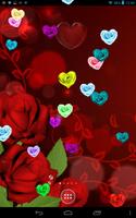 Roses Hearts on Screen اسکرین شاٹ 3