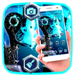 Robot Blue Science Theme