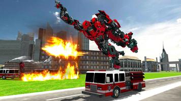 Robot Fire Truck Games - Robot Firefighter Wars 3D screenshot 1