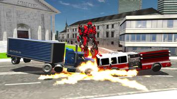 Robot Fire Truck Games - Robot Firefighter Wars 3D screenshot 2
