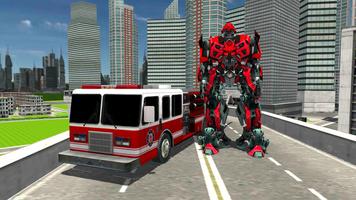 Robot Fire Truck Games - Robot Firefighter Wars 3D screenshot 3