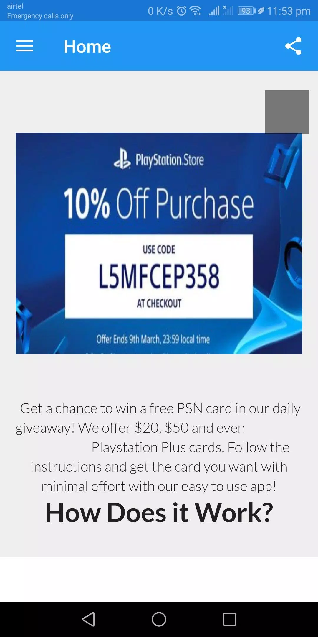 Free Psn Code APK for Android Download