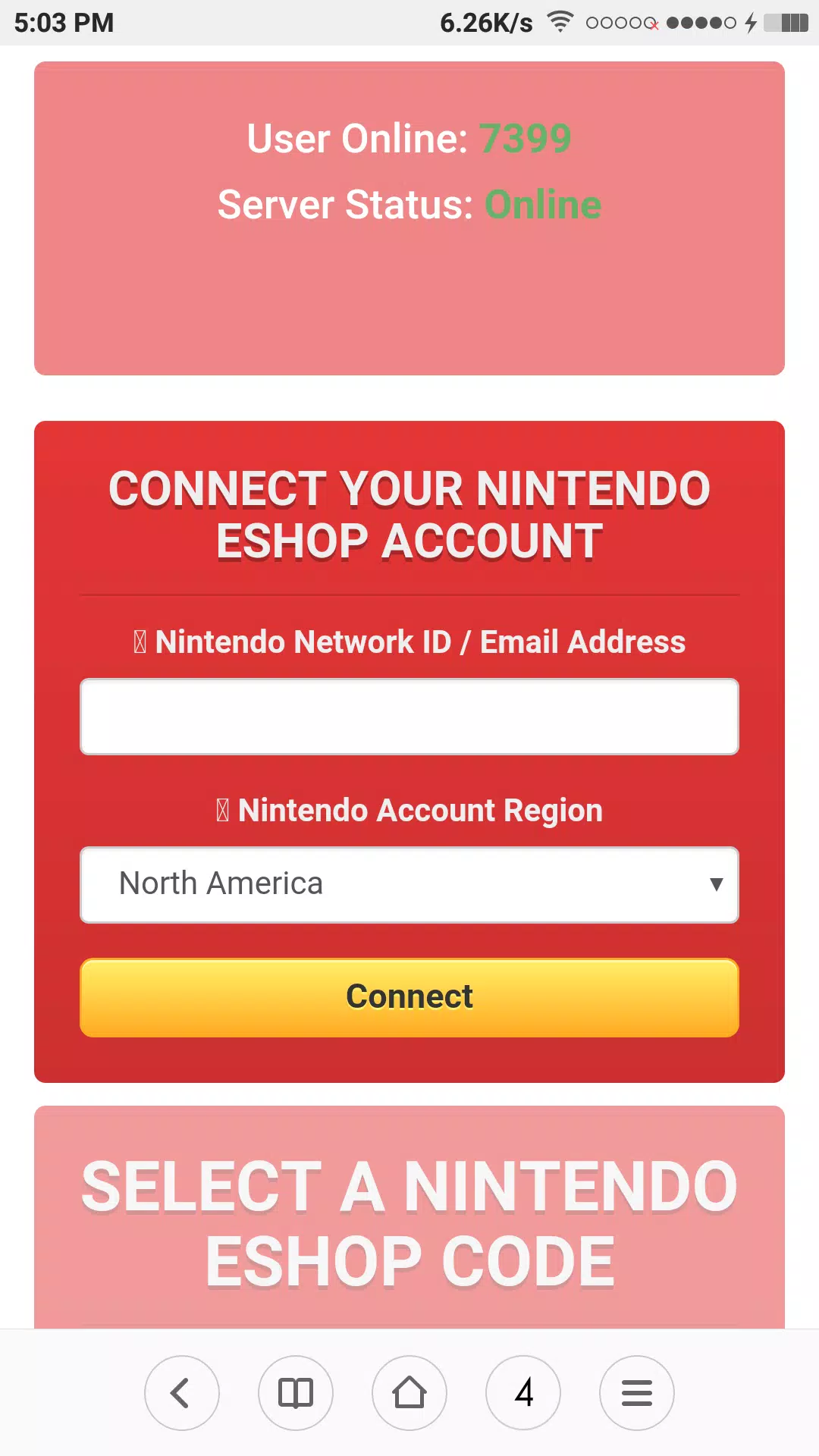 My nintendo code generator for Android - APK Download