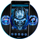 Black Blue Robotic Theme icon