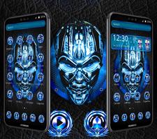 Black Blue Robotic Theme poster