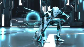 Character Robot Wallpaper HD imagem de tela 1