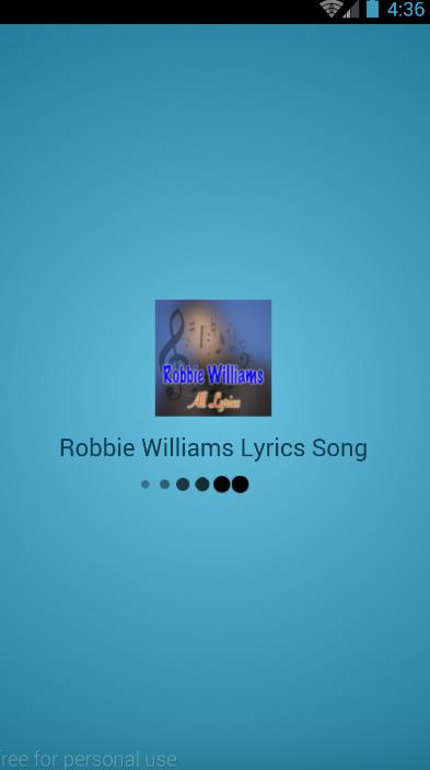 Robbie Williams Lyrics Song APK for Android Download