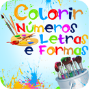 Colorir Letras Números Formas-APK