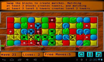 Match Puzzle Defense captura de pantalla 1