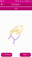 2 Schermata Learn To Draw Hairstyles II