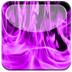 Violet Flame Fire Live WP icône