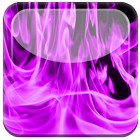 Purple Flame Fire Live WP icon