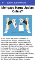 Sukses Jualan Online Free ảnh chụp màn hình 2