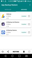 App Backup and Restore Android captura de pantalla 1