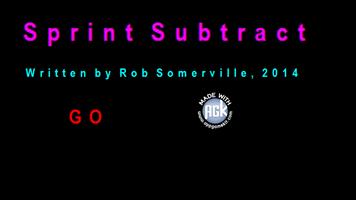 SprintSubtract Affiche