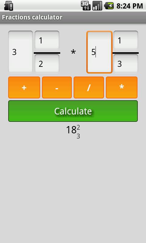 Kalkulator ułamków APK do pobrania na Androida