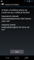 Turkish Civil Affairs Phrases captura de pantalla 2