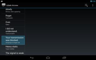 Uzbek Aircrew Phrases screenshot 1