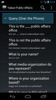 Yakan Public Affairs Phrases capture d'écran 1