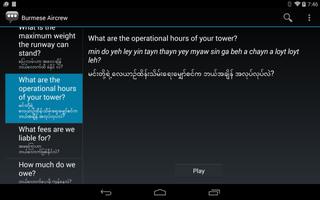 Burmese Aircrew Phrases imagem de tela 2