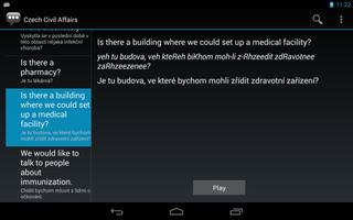 Czech Civil Affairs Phrases screenshot 2