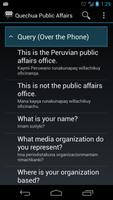 1 Schermata Quechua Public Affairs Phrases