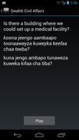 Swahili Civil Affairs Phrases captura de pantalla 2