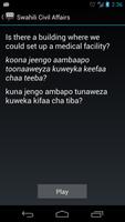 Swahili Civil Affairs Phrases capture d'écran 2