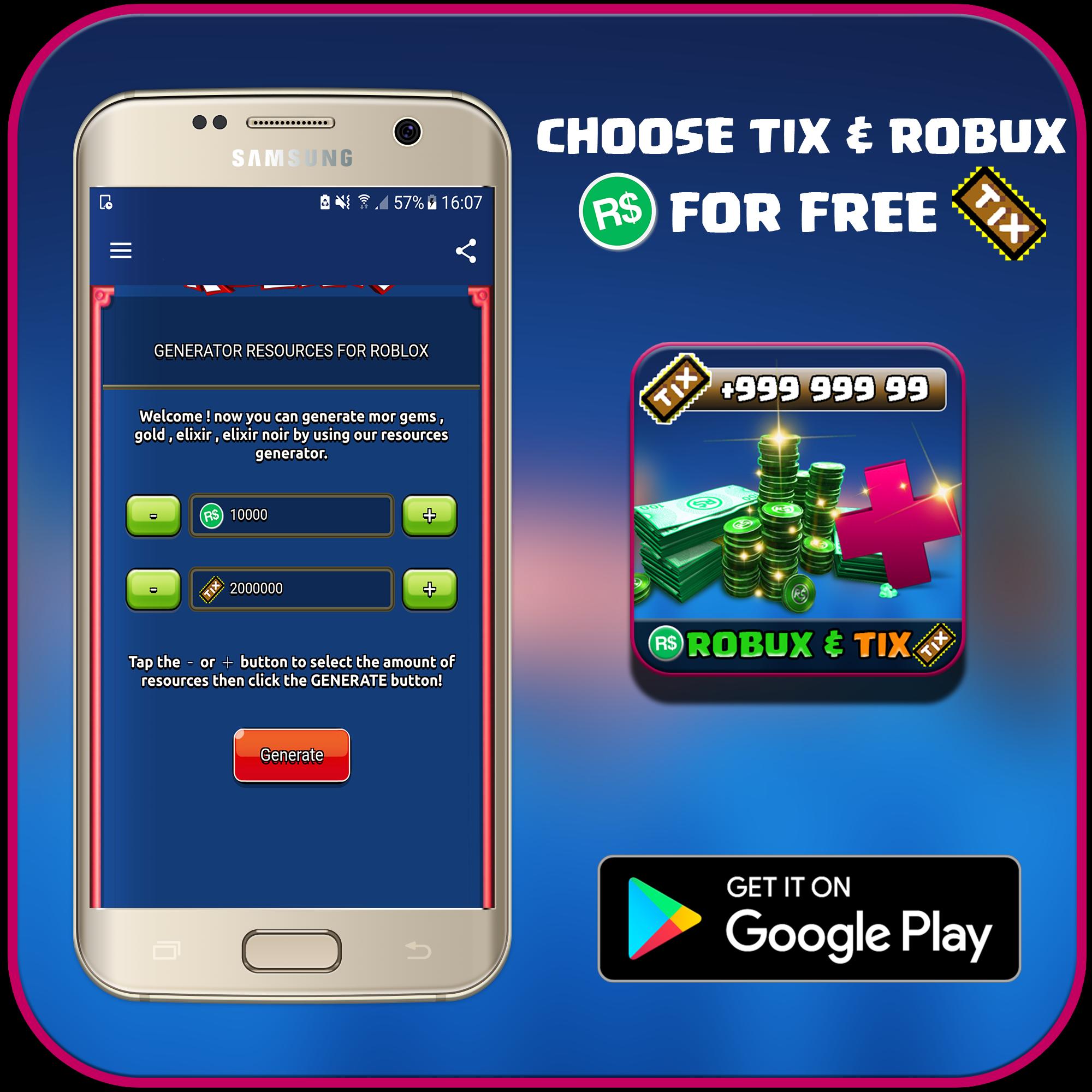 Unlimited Tix And Robux For Roblox Prank For Android Apk