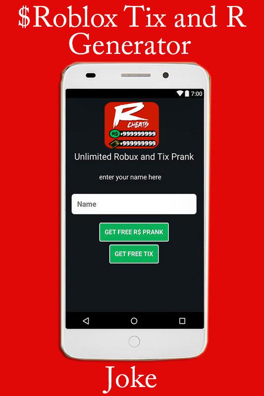 Roblox Free Tix And R Generator Rubox For Android Apk - roblox generator apk