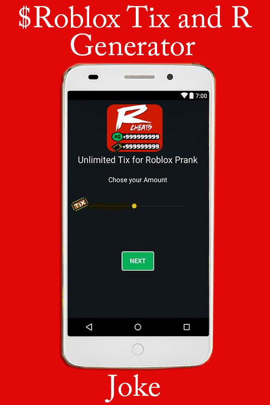 Roblox Free Tix And R Generator Rubox For Android Apk Download - roblox tix editor v2 1 download