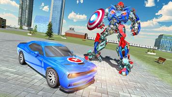 Captain of America Robot Car Transform Robot War gönderen