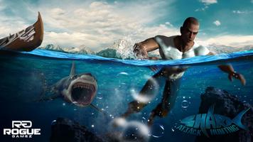 Underwater Angry Shark Hunting poster