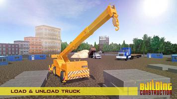 Construction Crane Hill SIM 3D poster