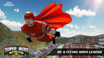 Flying Superhero Pet Rescue City Affiche