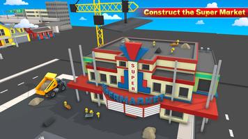 Super Mercado Construção Novo Construção jogos Cartaz