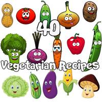 40 Vegetarian Recipes پوسٹر