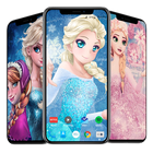 Anna and Elsa Wallpapers-icoon