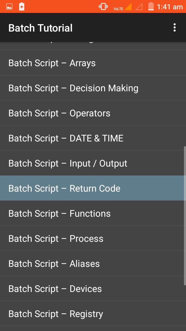 Batch script