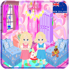 Decoration room twin girl game آئیکن