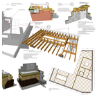 Conception de Sketchup de toit icône