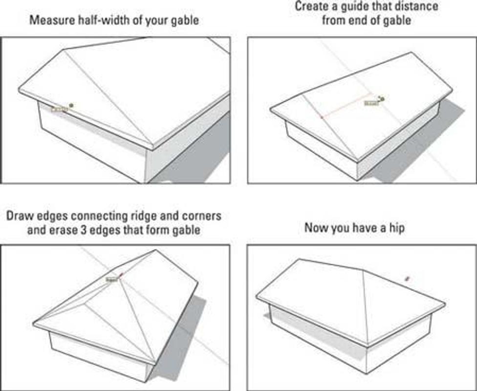 Animal How To Draw A Roof In Sketch Up with simple drawing