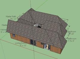 Conception de Sketchup de toit capture d'écran 2