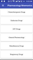 Pharmacology Mnemonics تصوير الشاشة 1