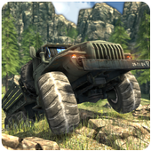 Vrachtwagenchauffeur3D Offroad-icoon