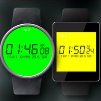 Digital Watch Face syot layar 1