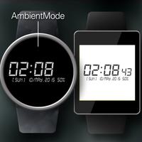 Digital Watch Face syot layar 2