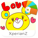 Love Bear theme for XperianZ™ aplikacja