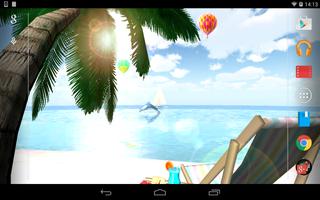OCEAN BEACH 3D Live Wallpaper الملصق